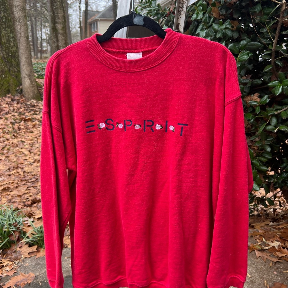 Esprit Red Crewneck Men's Sweater